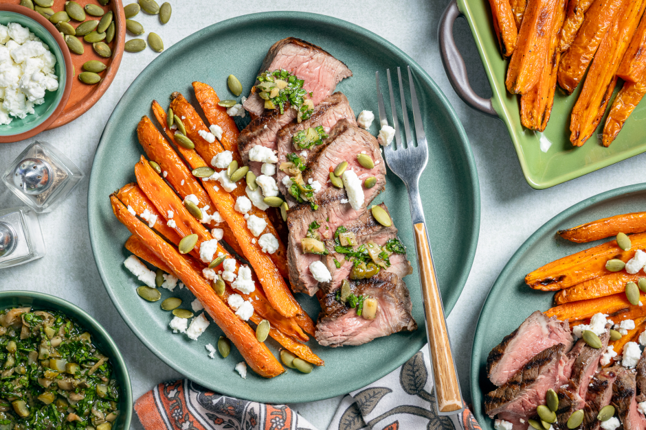 Grilled Steaks & Persillade Sauce