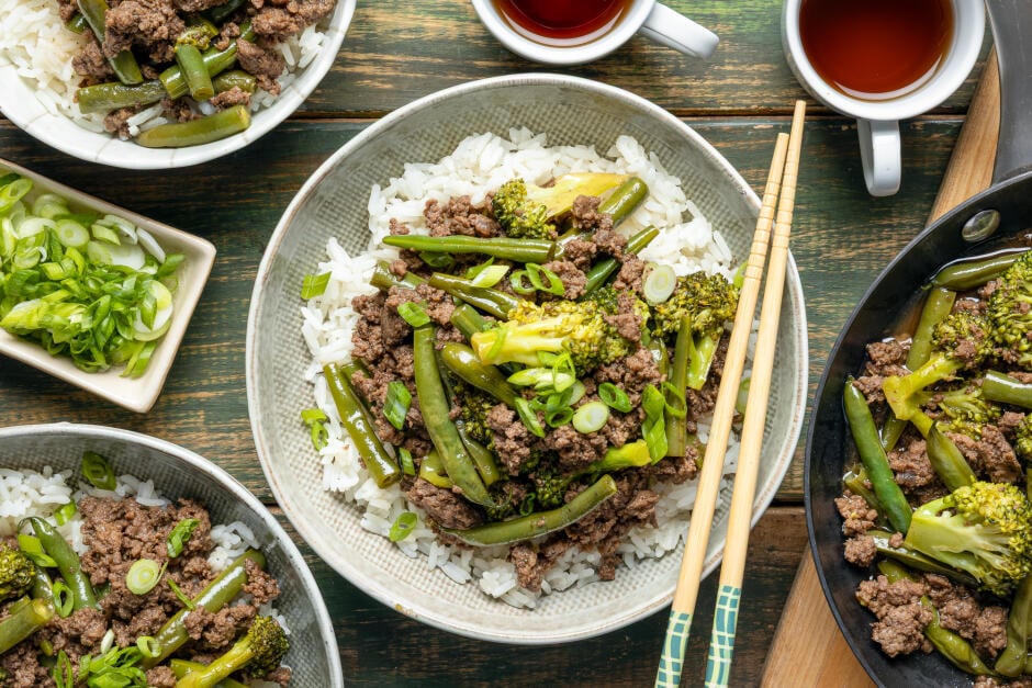 Teriyaki Ground Beef Sauté