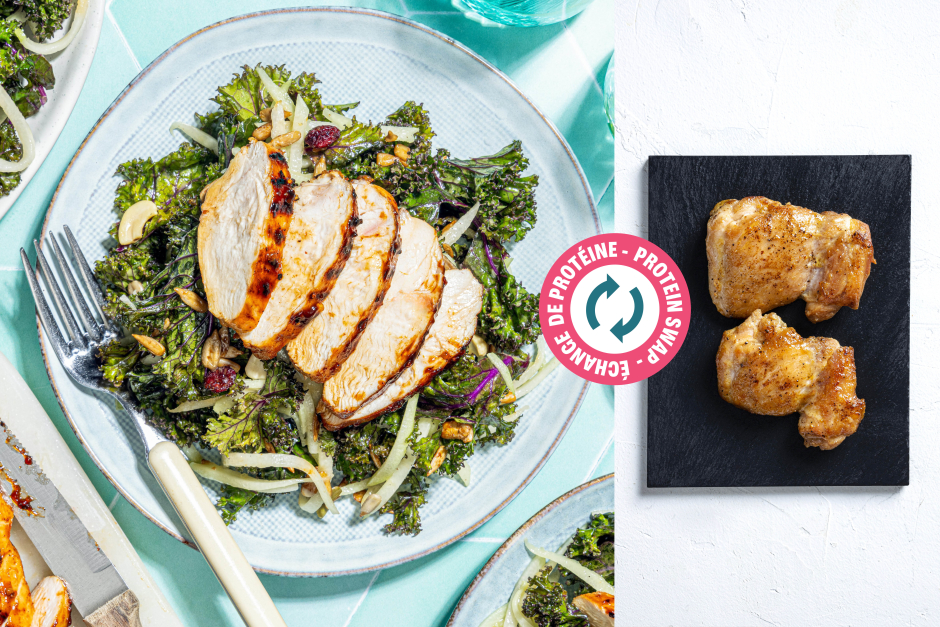 Échange de protéine | Cuisses de poulet BBQ aux épices à l’érable