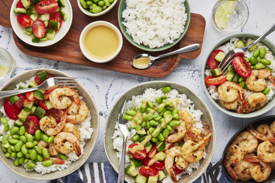 Shrimp Poke Bowls