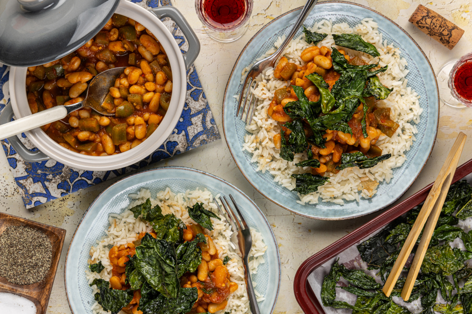 Vegan Italian-Inspired White Bean & Green Pepper Stew