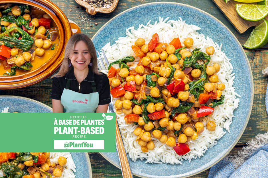 Goodfood x PlantYou: Peanut Butter Chickpea Curry