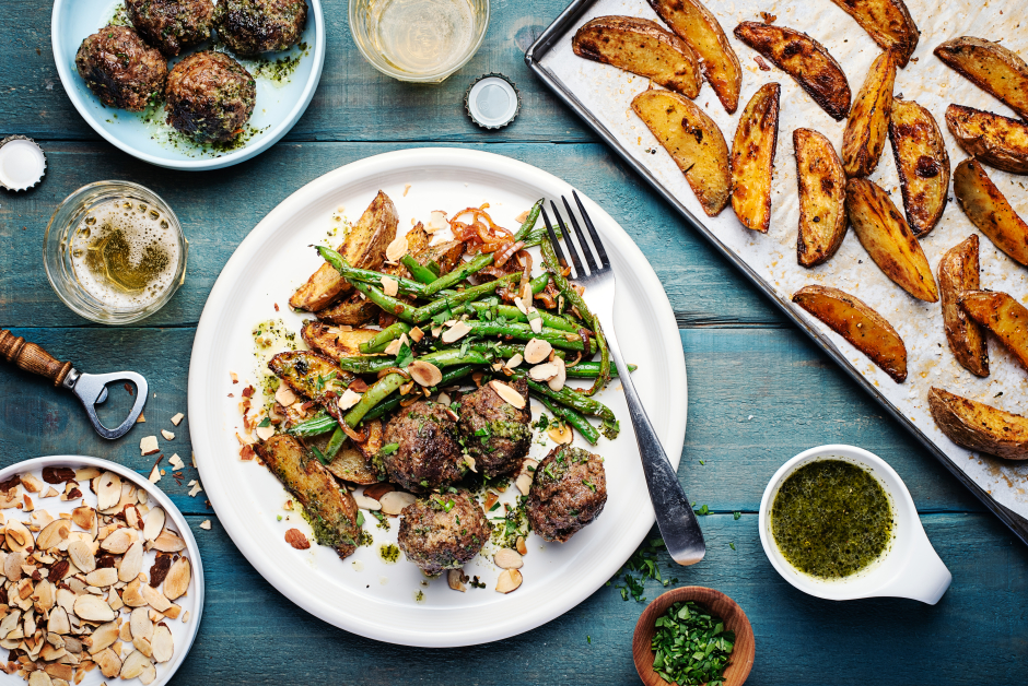 Boulettes de bœuf cuites au four