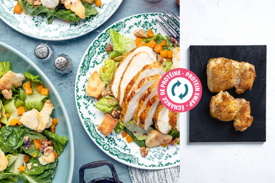 Protein Swap | Coronation Chicken Thigh Salad