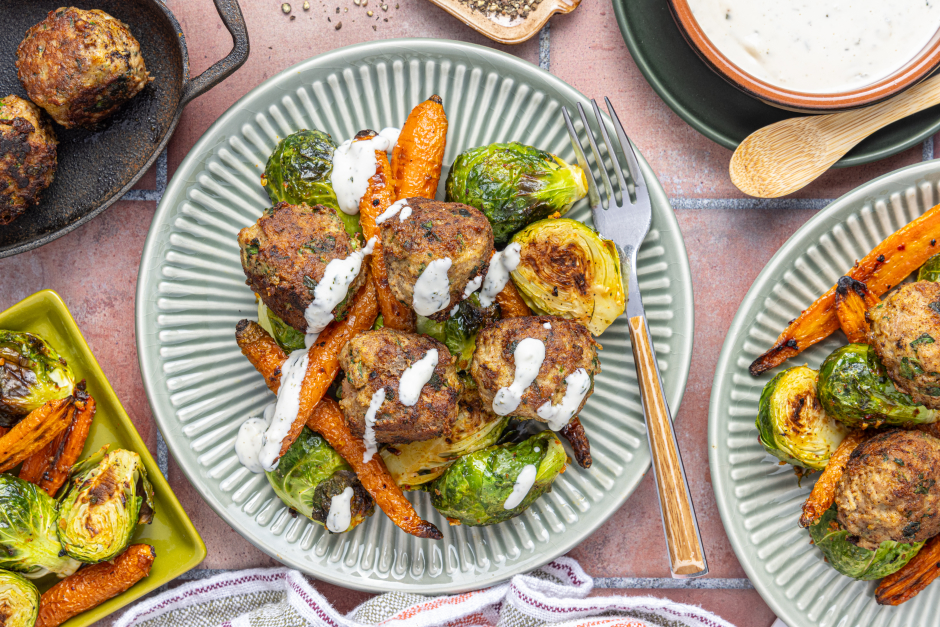 Carb-Wise: Pork Boulettes with Fried Herb Aioli