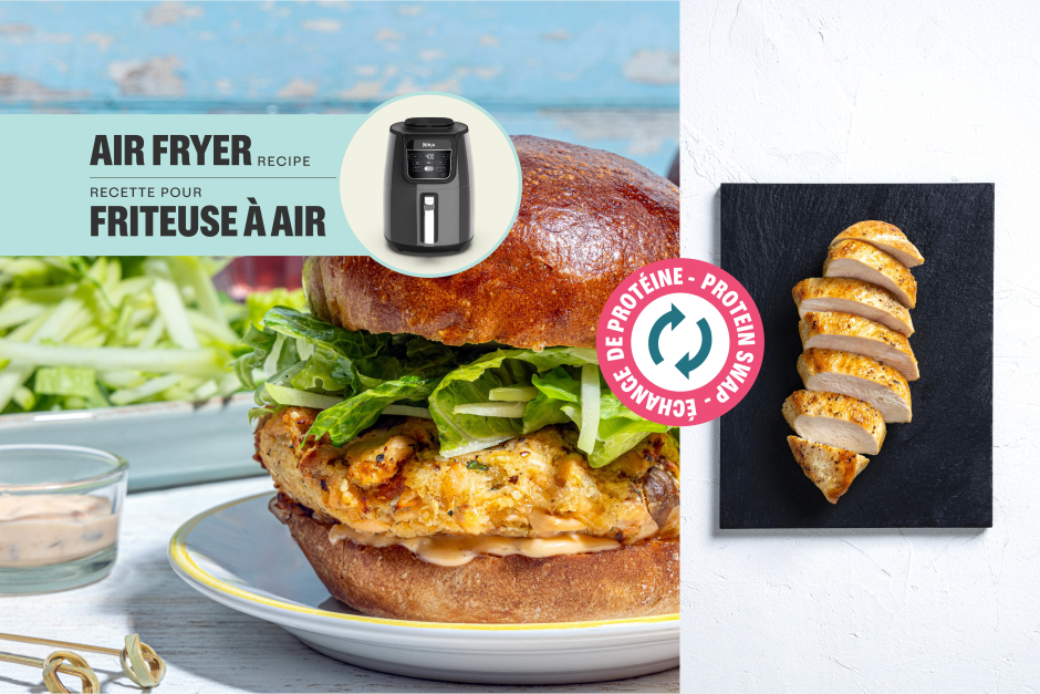 Échange de protéine | Burgers de poulet à l'estragon