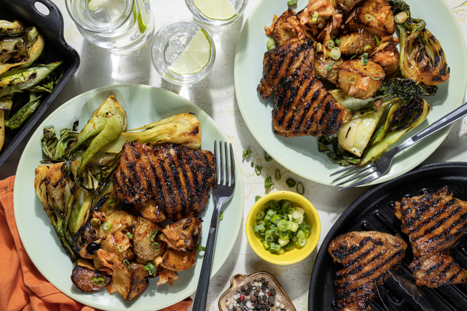 Cuisses de poulet BBQ en sauce