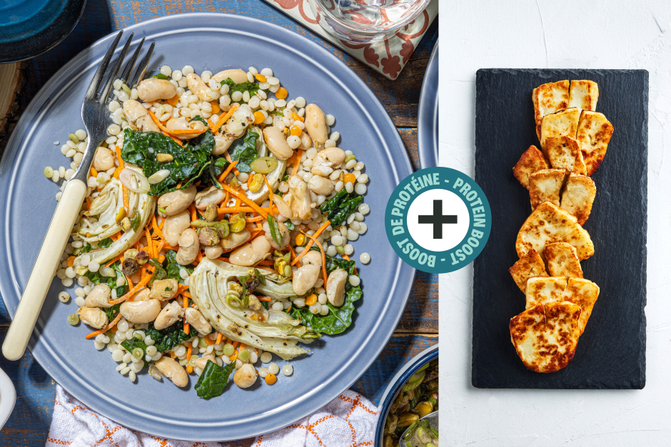 Boost de protéines | Salade italienne au halloumi, fenouil et haricots blancs