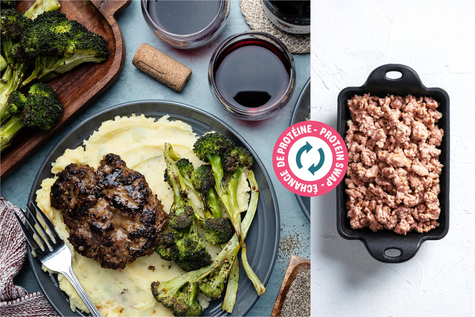 Protein Swap | Maple-Mustard Glazed Pork Mini Meatloaves