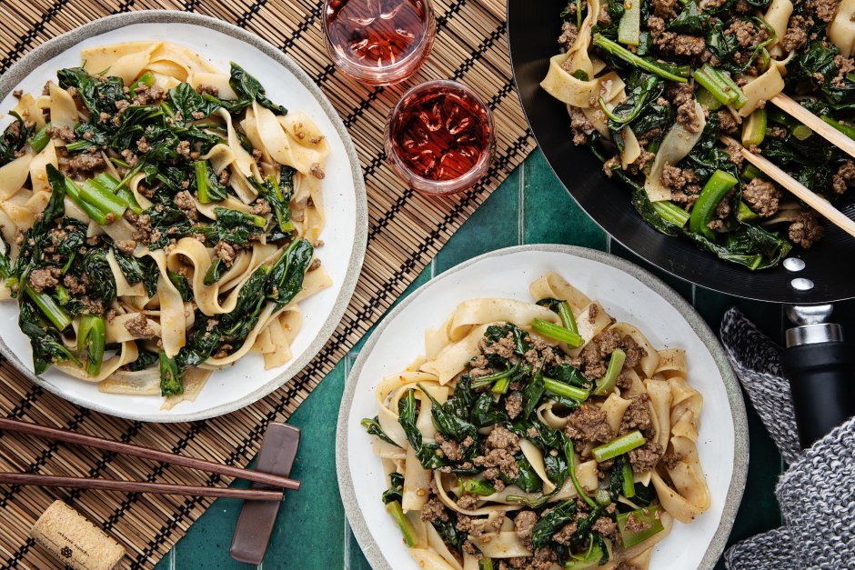 Speedy Ground Beef & Gai Lan Pad See Ew