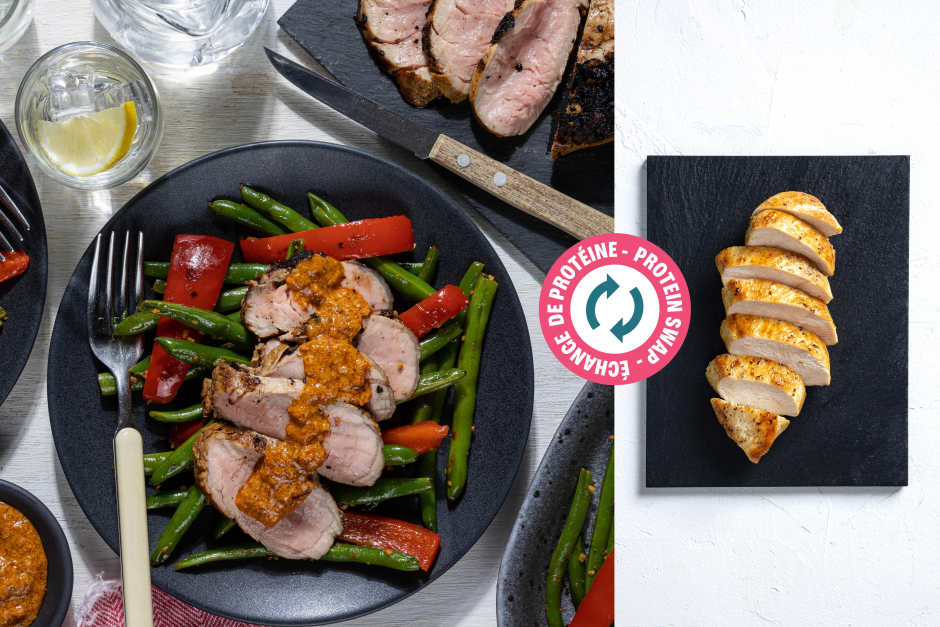 Protein Swap | Seared Chicken Breasts with Romesco Sauce