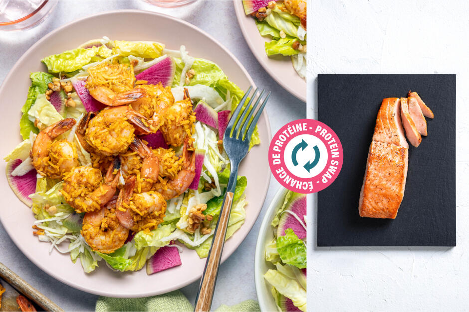 Protein Swap | Coconut Salmon Salad