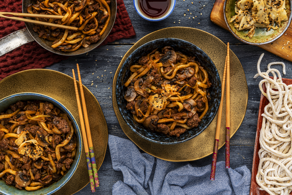 Ground Beef Yaki Udon