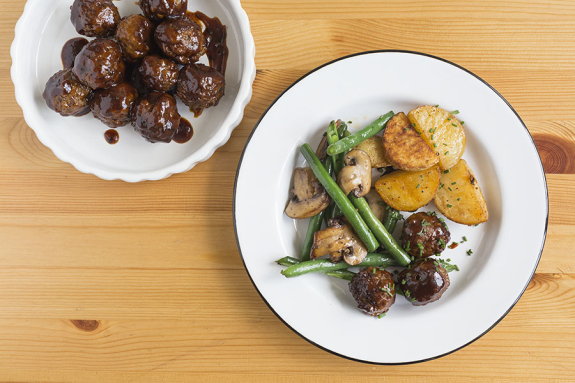 Bbq Meatballs With Sautéed Green Beans Meal Kit Delivery Goodfood