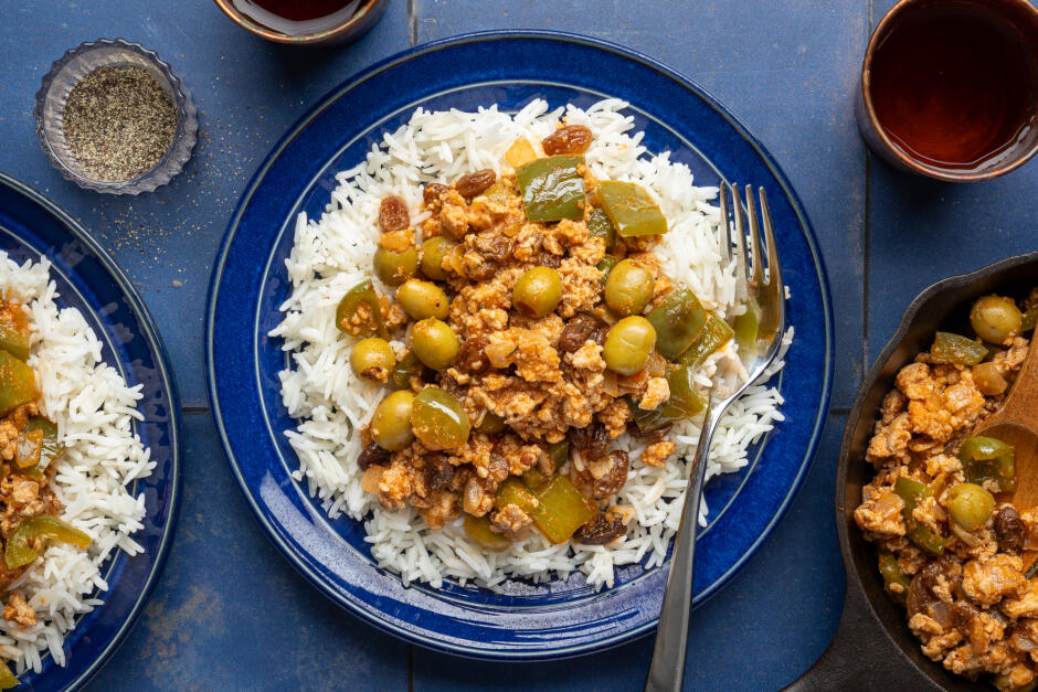Speedy Pork Picadillo