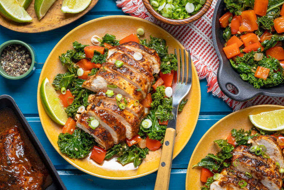 BBQ-Glazed Spicy Jerk Chicken