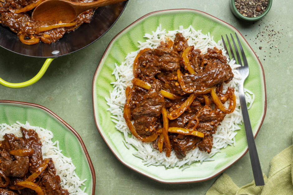 Steak aux poivrons piquant style jamaïcain