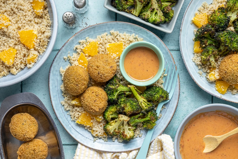 Roasted Falafel & Za'atar Broccoli