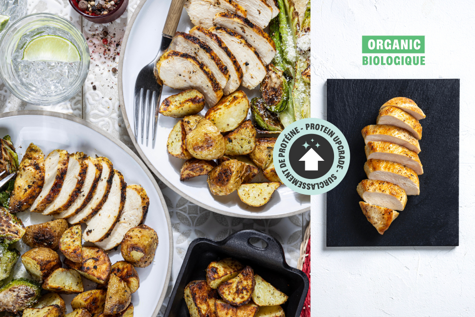 Surclassement de protéine | Poitrines de poulet BIO BBQ