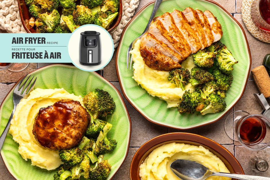 Air Fryer BBQ-Spiced Pork Chops