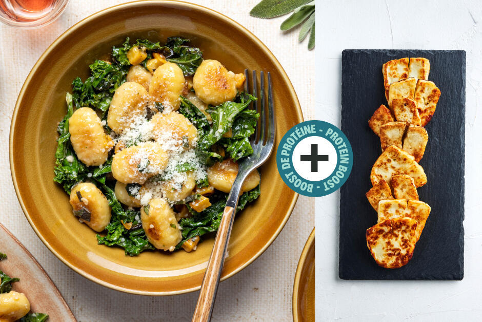 Protein Boost | Creamy Roasted Squash & Halloumi Gnocchi