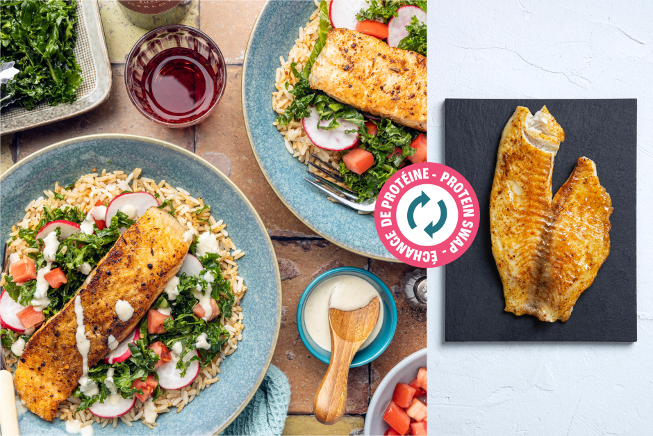 Protein Swap | Chili-Spiced Tilapia Taco Bowls