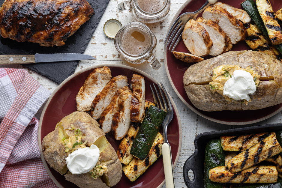 Chicken Breasts with BBQ Glaze
