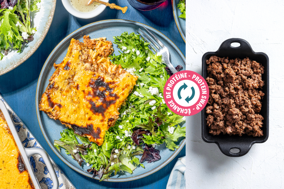 Échange de protéine | Pastitsio au bœuf haché