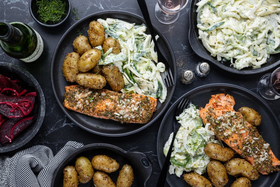 Steelhead Trout with Nordic Fennel Salad