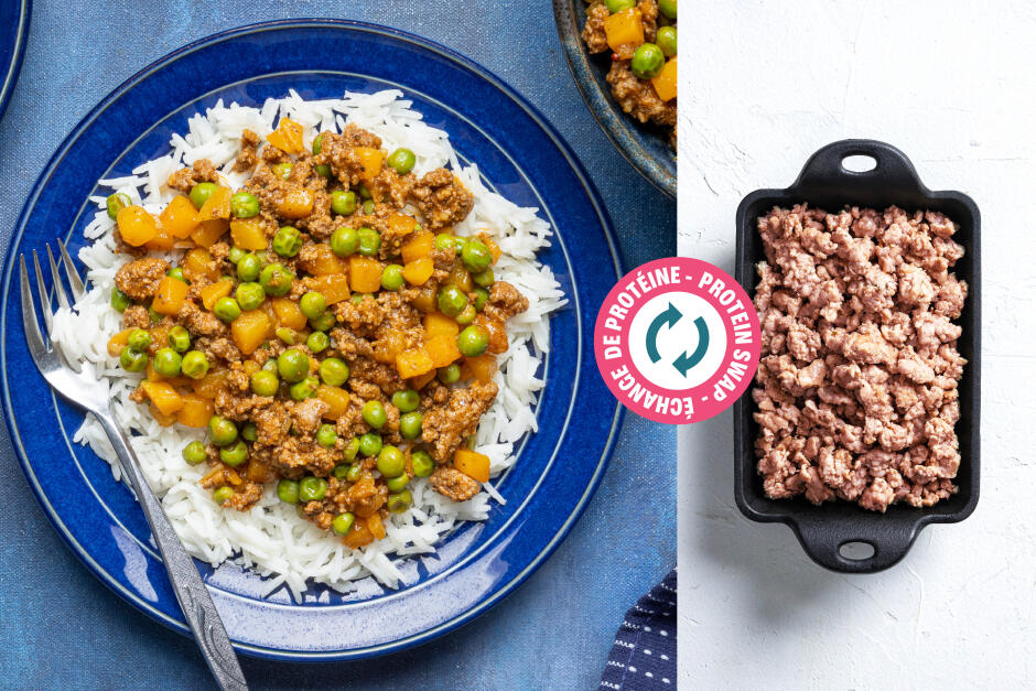 Échange de protéine | Keema vindaloo au porc