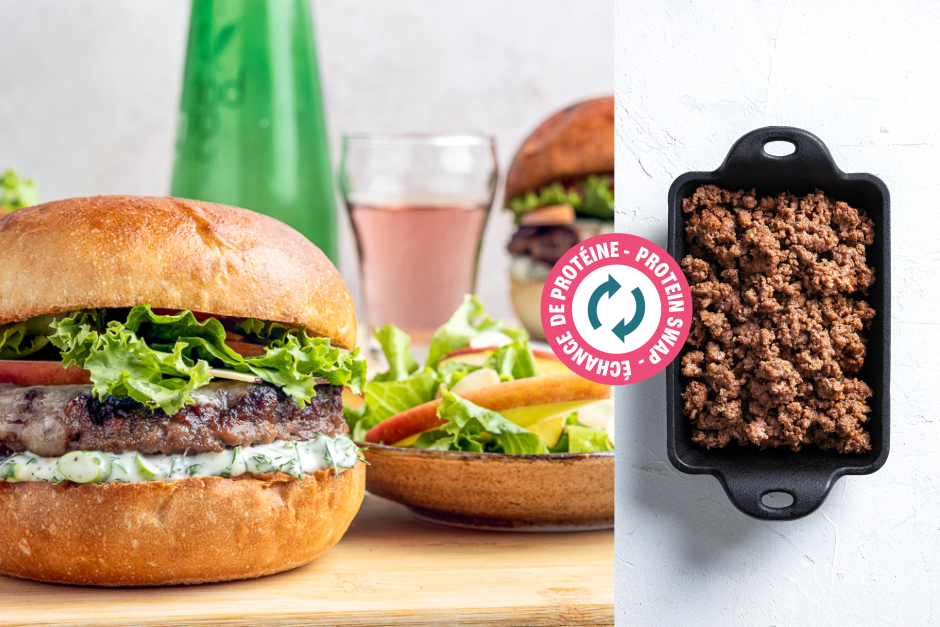 Protein Swap | Green Goddess Beef Cheeseburgers