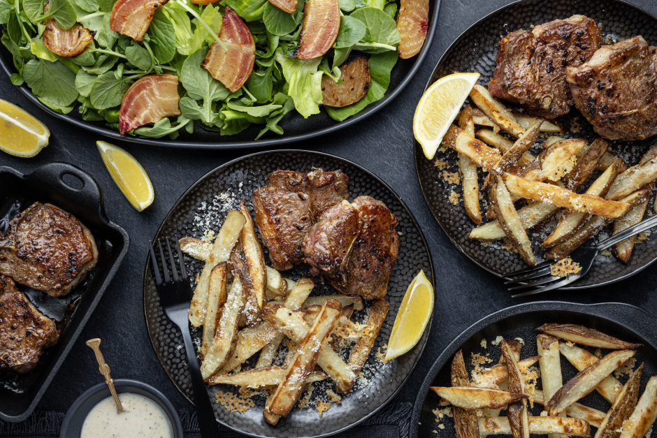 L’Artisan: T-bones d’agneau et frites César