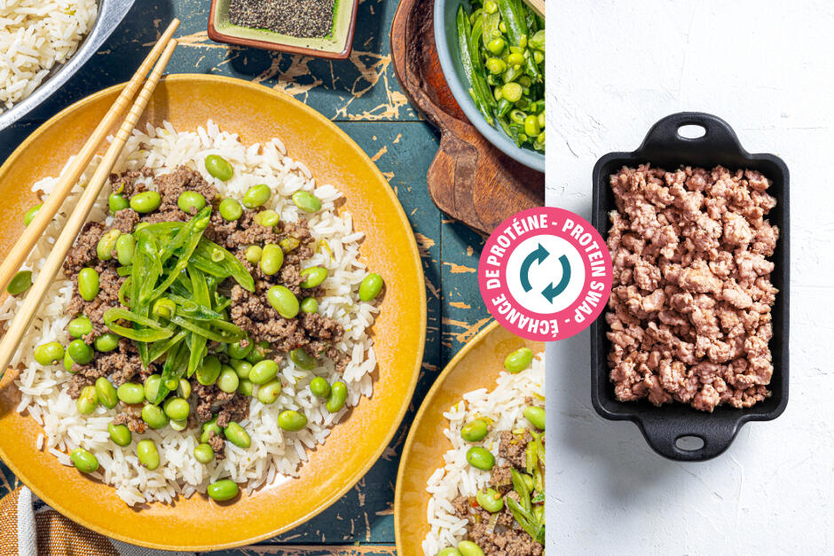 Protein Swap | Saucy Pork Stir-Fry Bowls