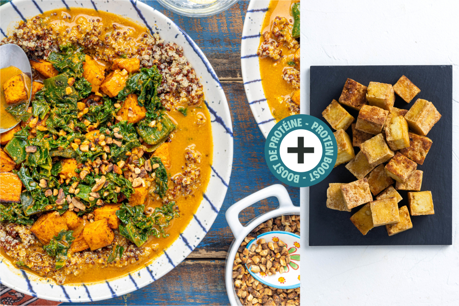 Protein Boost | Nourishing African-Inspired Tofu Peanut Curry Bowls