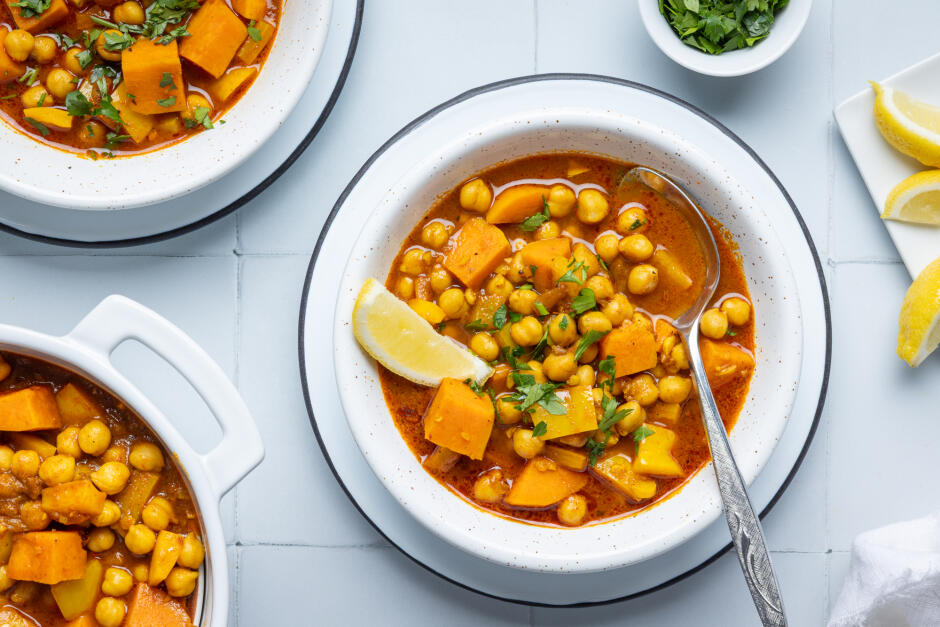 Harira aux pois chiches végane