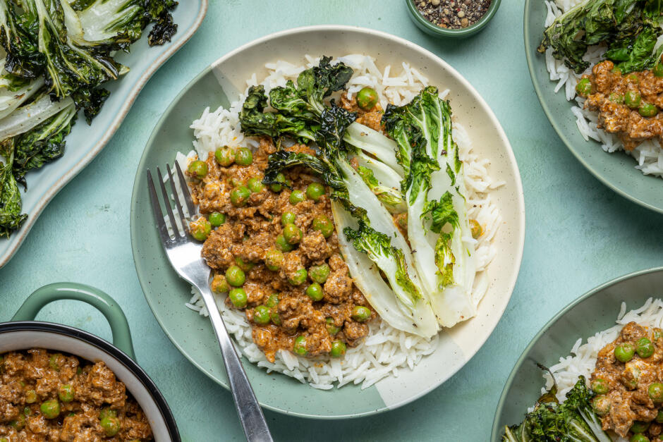 Creamy Beef Keema Bowls