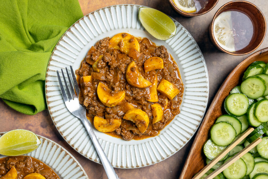 Mafé de bœuf et zucchini