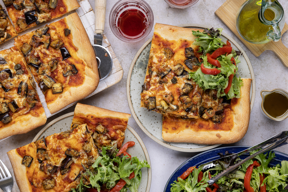 Eggplant Caponata Pizza