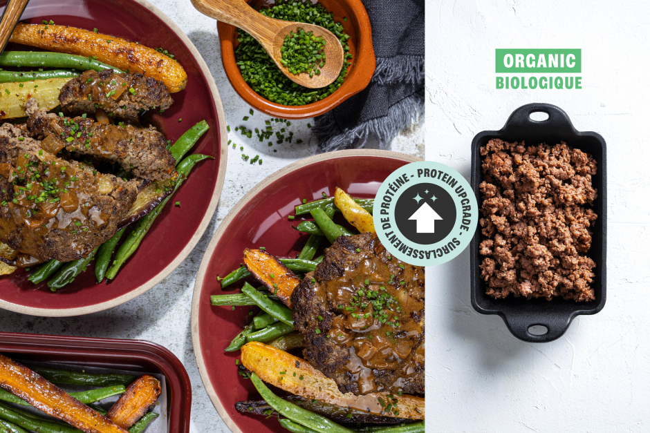 Protein Upgrade | French Onion ORGANIC Beef Patties