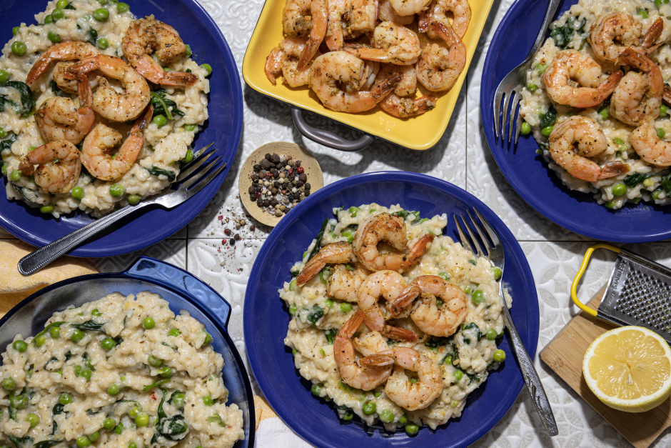 Lemon-Garlic Shrimp Risotto