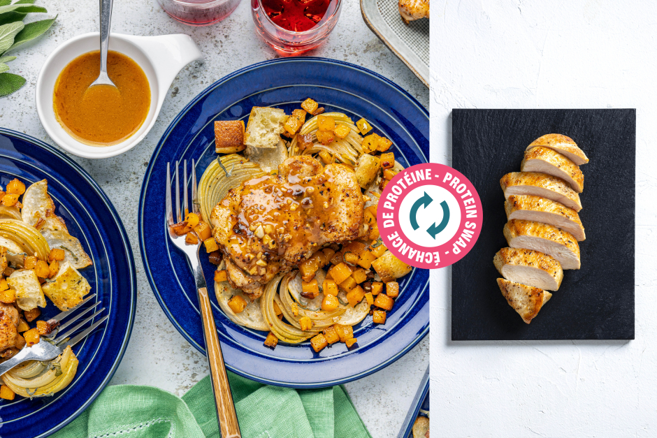 Protein Swap | Saucy Chicken Breasts & Sherry-Garlic Pan Sauce