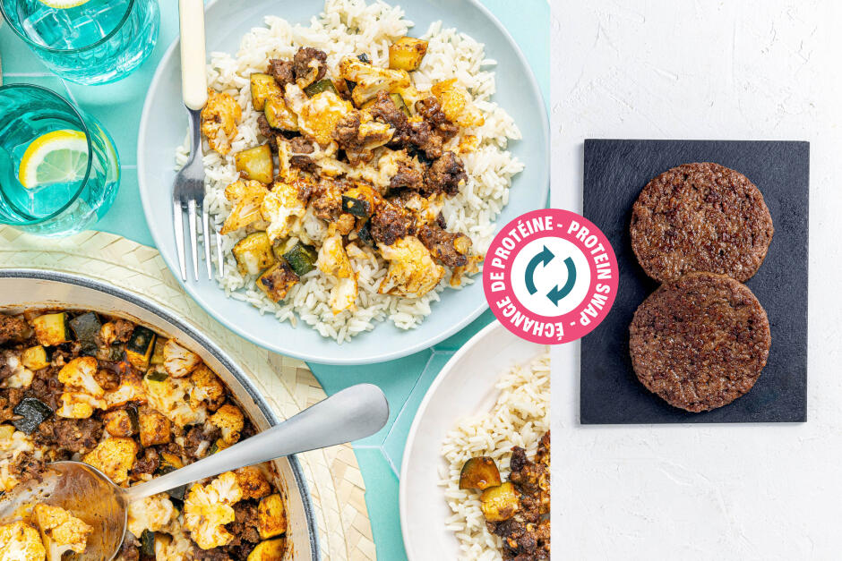 Protein Swap | Enchilada-Inspired Smoky Impossible™ Beef Bake