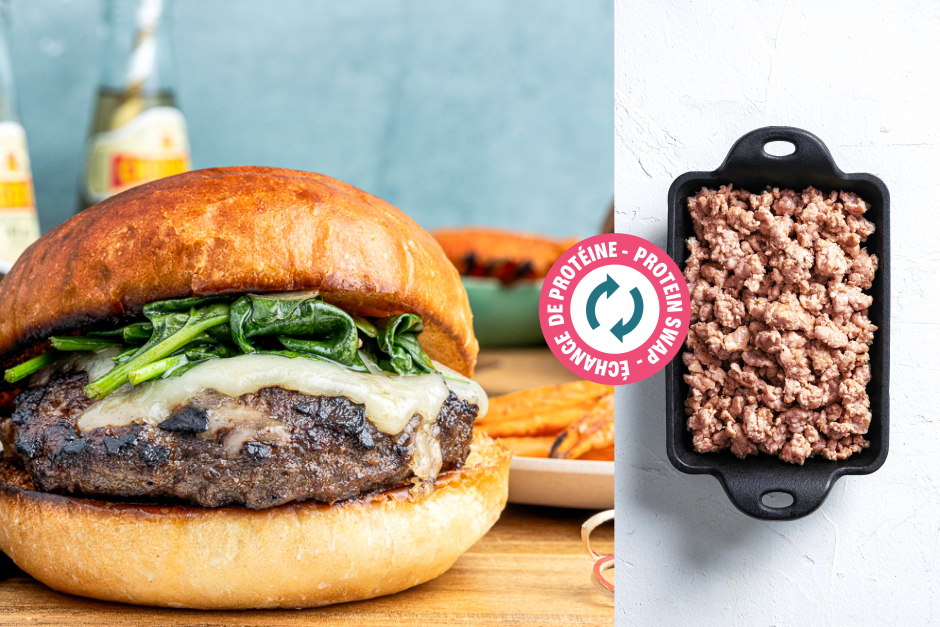 Protein Swap | French Onion Pork Cheeseburgers