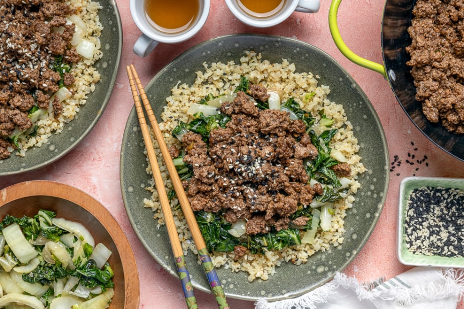 Char Siu-Inspired Beef Bowls