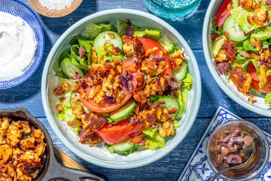 Halloumi Crisp Greek Veggie Bowls