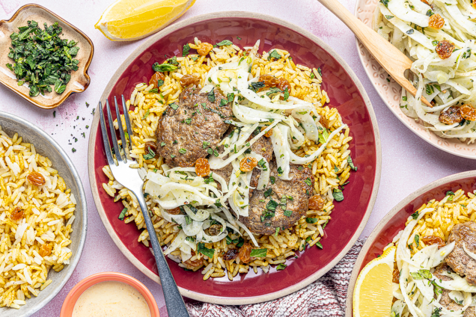 Keftas d'agneau nourri à l'herbe