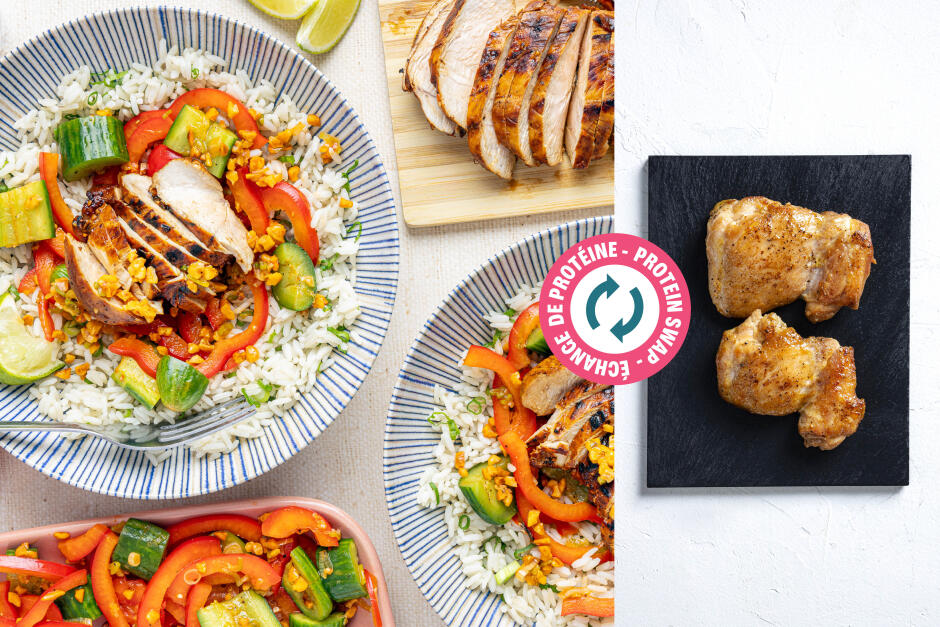 Protein Swap | Southeast Asian Chicken Bowls
