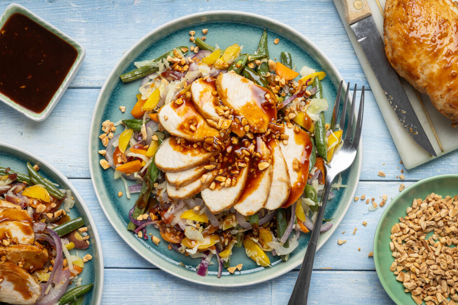 Poulet adobo façon philippine avec arachides