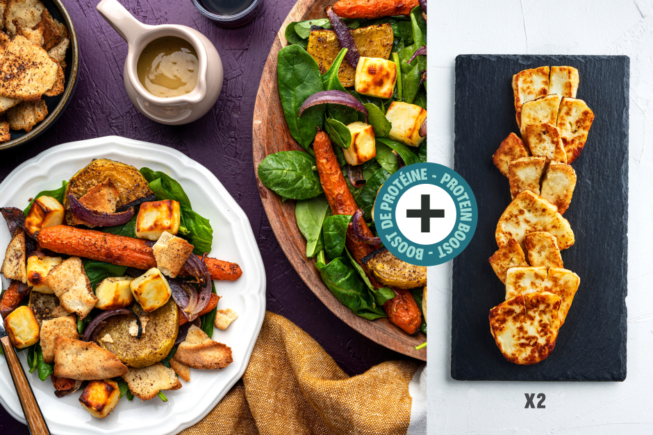 Protein Boost | Tray-Baked Double Halloumi & Beet Salad