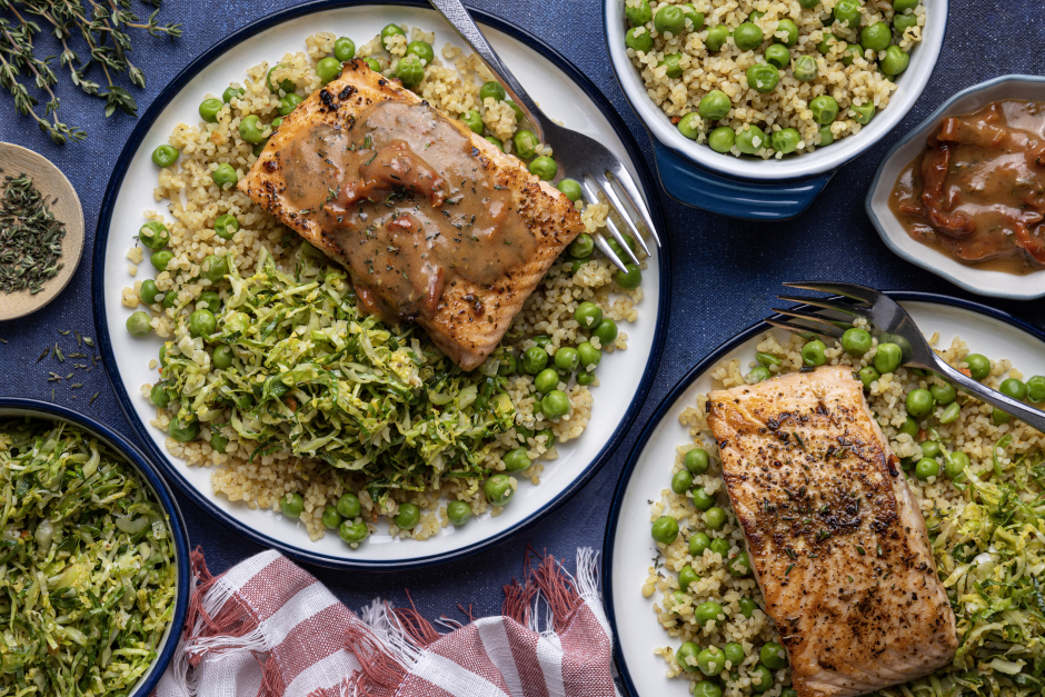 Seared Salmon & Sun-Dried Tomato Sauce